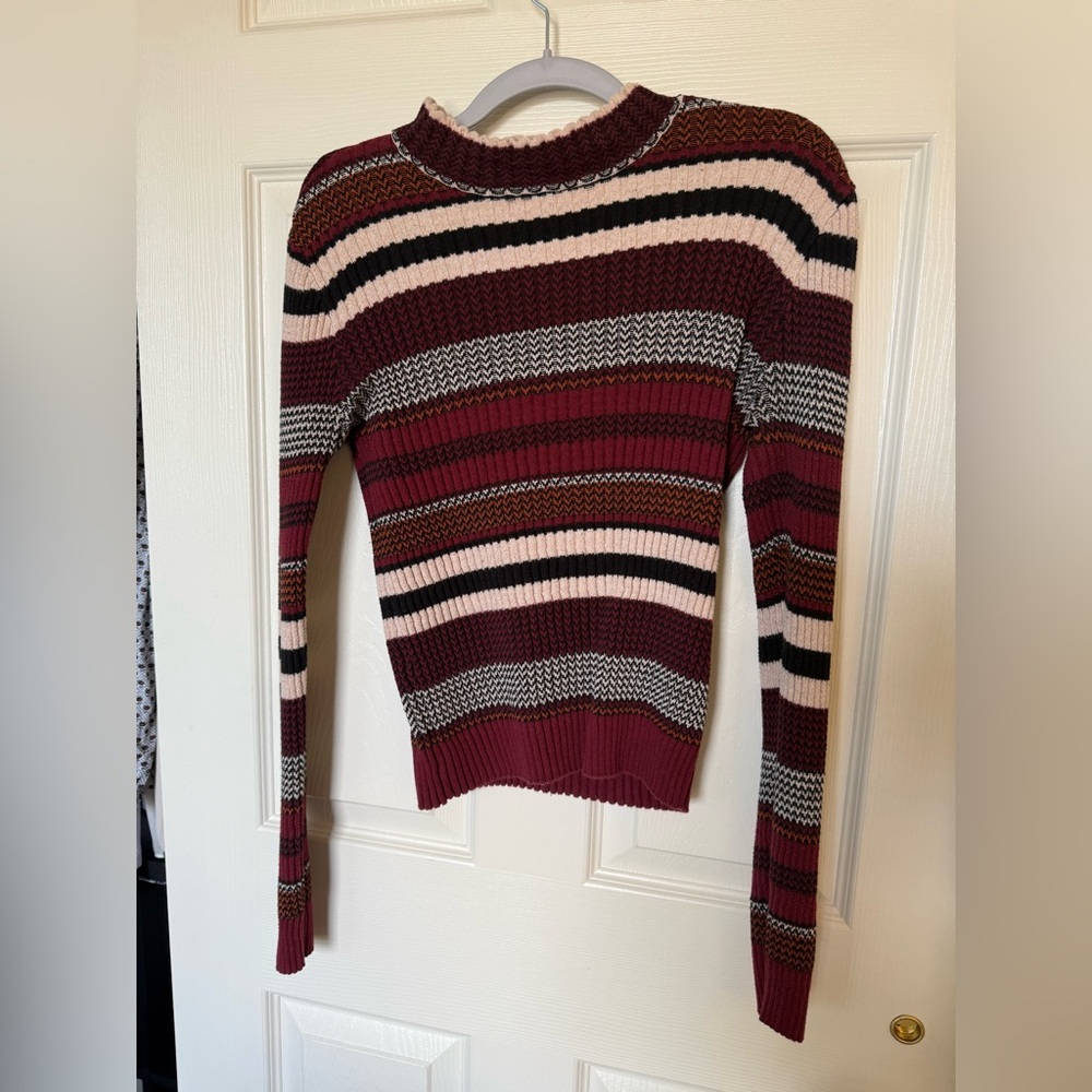 Aeropostale Multicolor Striped Turtleneck Sweater